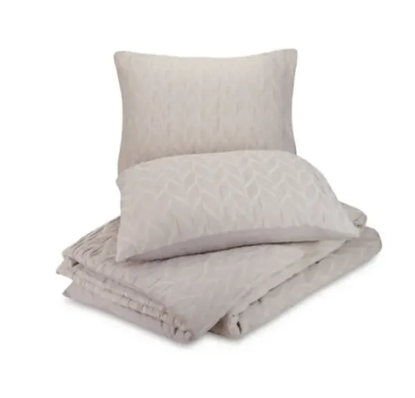 Duvets-Kirkland's Home Raised Chevron 3-Pc. Queen Duvet Set Gray