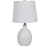 Table Lamps-Kirkland's Home Raised Geometric Table Lamp White