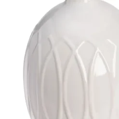 Table Lamps-Kirkland's Home Raised Geometric Table Lamp White