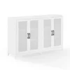 Tv Stands & Media Consoles-Kirkland's Home Rattan 4-Doors Wood Cabinet White