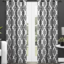 Curtains & Drapes-Kirkland's Home Ravello Pintuck Curtain Panel, 84 In. Gray