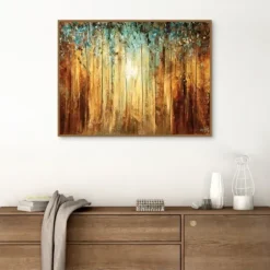 Canvas Art-Kirkland's Home Ray Of Light Framed Canvas Art Print Gold