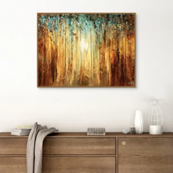 Canvas Art-Kirkland's Home Ray Of Light Framed Canvas Art Print Gold