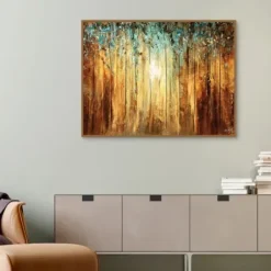 Canvas Art-Kirkland's Home Ray Of Light Framed Canvas Art Print Gold