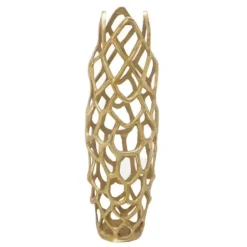 Vases-Kirkland's Home Reactive Ribbed Vase, 6 In. Blue