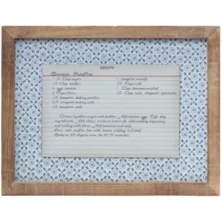 Wall Quotes & Signs-Kirkland's Home Recipe Card Wall Plaques, Set Of 4 Blue/White