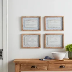 Wall Quotes & Signs-Kirkland's Home Recipe Card Wall Plaques, Set Of 4 Blue/White