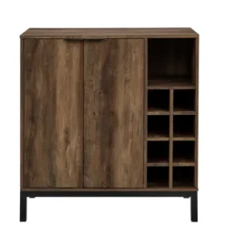 Cabinets & Sideboards-Kirkland's Home Reclaimed Wood Industrial Bar Cabinet Brown