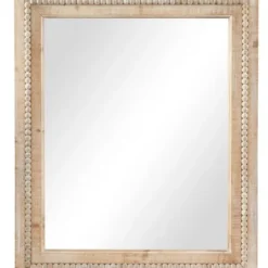 Decorative Mirrors-Kirkland's Home Rectangle Distressed Beaded Wall Mirror