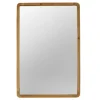 Decorative Mirrors-Kirkland's Home Rectangle Light Brown Wood Wall Mirror