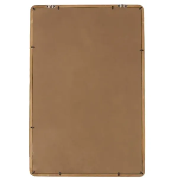 Decorative Mirrors-Kirkland's Home Rectangle Light Brown Wood Wall Mirror