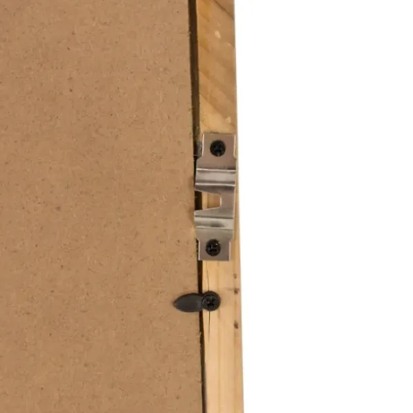Decorative Mirrors-Kirkland's Home Rectangle Light Brown Wood Wall Mirror