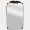 Decorative Mirrors-Kirkland's Home Rectangular Metal Flower Crest Wall Mirror