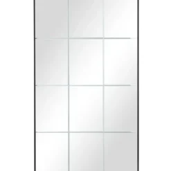 Decorative Mirrors-Kirkland's Home Rectangular Windowpane Grid Mirror, 23X40 In.