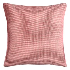 Pillows-Kirkland's Home Red And Ivory Geometric Pillow, 22 In. Red/Ivory