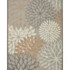 Outdoor Rugs-Kirkland's Home Red Bright Floral Burst Outdoor Area Rug, 5X7 Red/Blue/Orange
