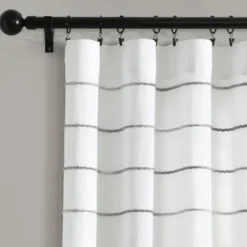 Curtains & Drapes-Kirkland's Home Red Farmhouse Stripe Curtain Panels, Set Of 2 White/Red