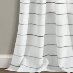 Curtains & Drapes-Kirkland's Home Red Farmhouse Stripe Curtain Panels, Set Of 2 White/Red