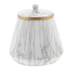 Decorative Bowls & Jars-Kirkland's Home Resin Feather Bowl White