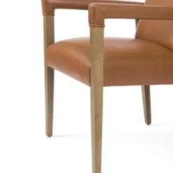 Dining Chairs-Kirkland's Home Reuben Sierra Butterscotch Dining Chair Brown
