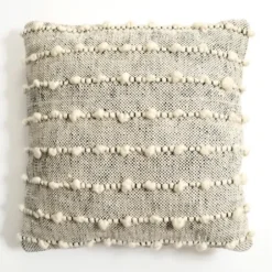 Pillows-Kirkland's Home Rhea Handwoven Pillow Ivory