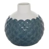 Vases-Kirkland's Home Ribbed Teardrop Vases, Set Of 2 White