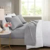 Bed Sheets-Kirkland's Home Rich Cooling Cotton Queen Sheet Set Gray