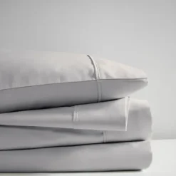 Bed Sheets-Kirkland's Home Rich Cooling Cotton Queen Sheet Set Gray