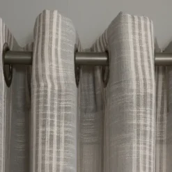 Curtains & Drapes-Kirkland's Home Rosalie Curtain Panel Set, 108 In. Ivory