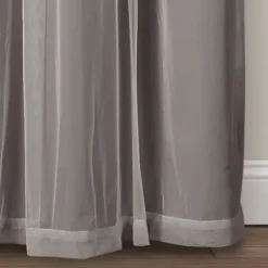 Curtains & Drapes-Kirkland's Home Rosalie Lace Curtain Panel Set, 108 In. White