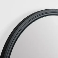 Decorative Mirrors-Kirkland's Home Round Black Wood Ridged Mirror