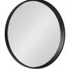 Decorative Mirrors-Kirkland's Home Round Black Wood Travis Accent Mirror