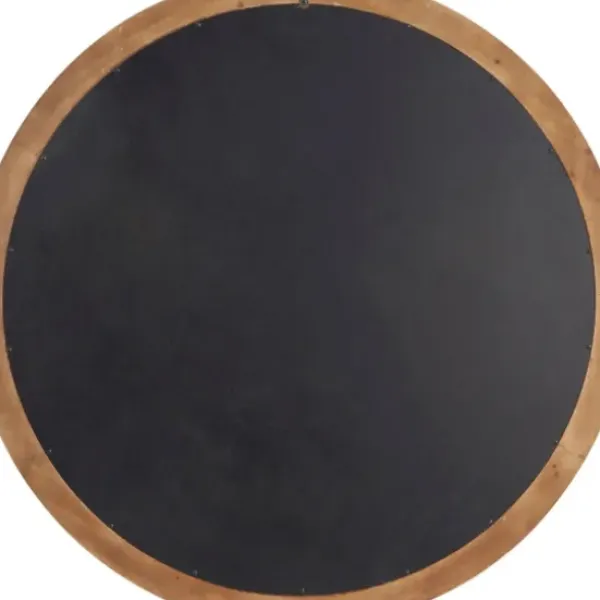Decorative Mirrors-Kirkland's Home Round Distressed Beaded Wall Mirror, 44 In.