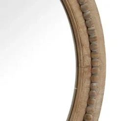 Decorative Mirrors-Kirkland's Home Round Distressed Beaded Wall Mirror, 28 In.