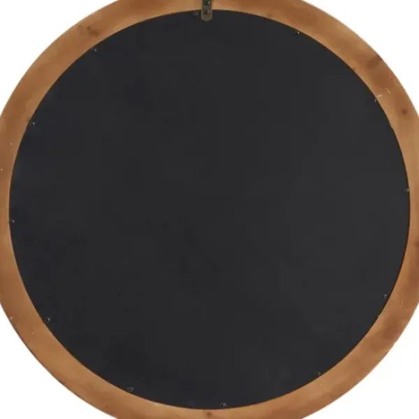 Decorative Mirrors-Kirkland's Home Round Distressed Beaded Wall Mirror, 28 In.