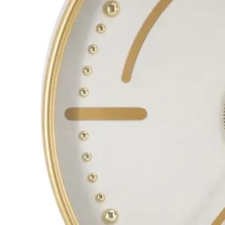Clocks-Kirkland's Home Round Gold Gears Wall Clock Gold/White