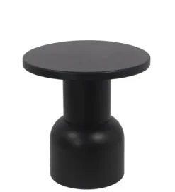 Accent & End Tables-Kirkland's Home Round Metal Bell Accent Table Black