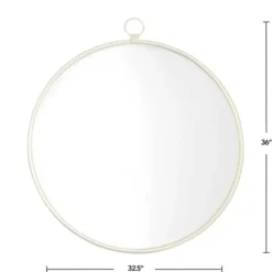 Decorative Mirrors-Kirkland's Home Round Metal Mirror With Ring Gold