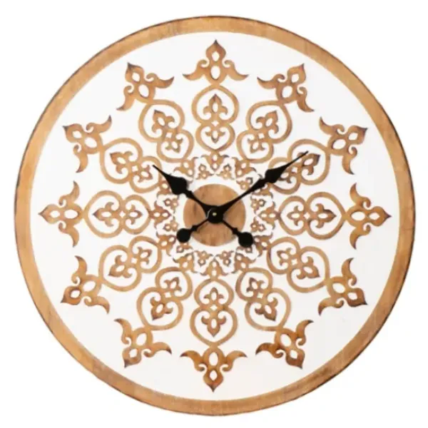 Clocks-Kirkland's Home Round Moravel Wall Clock