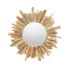 Decorative Mirrors-Kirkland's Home Round Natural Driftwood Frame Mirror
