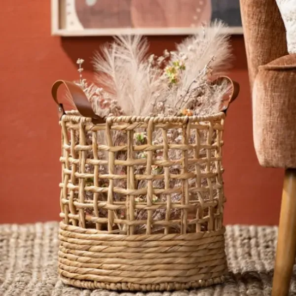 Baskets & Boxes-Kirkland's Home Round Natural Open Weave Baskets, Set Of 3 Tan