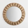 Decorative Mirrors-Kirkland's Home Round Natural Textured Wood Wall Mirror