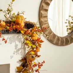 Decorative Mirrors-Kirkland's Home Round Natural Textured Wood Wall Mirror