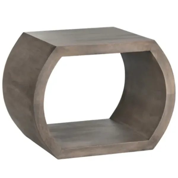 Accent & End Tables-Kirkland's Home Round Open Side Table Brown