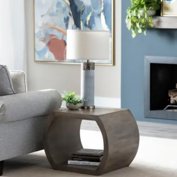Accent & End Tables-Kirkland's Home Round Open Side Table Brown