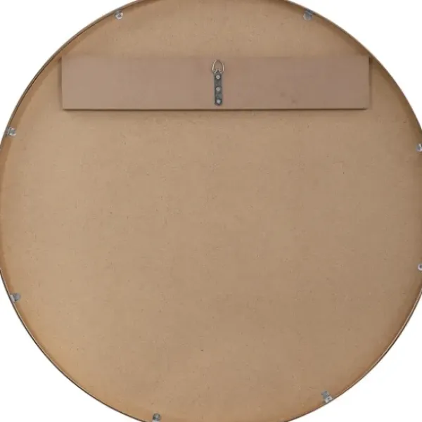 Framed Mirrors-Kirkland's Home Round Simple Frame Medium Wall Mirror Gold