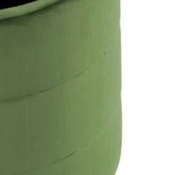 Benches & Ottomans-Kirkland's Home Round Velvet Storage Ottoman Green