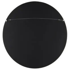 Decorative Mirrors-Kirkland's Home Round Walnut Wood Hutton Mirror Brown
