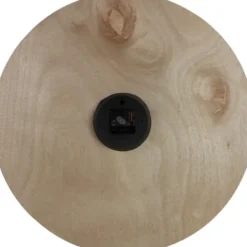 Clocks-Kirkland's Home Round Whitewashed Wood Wall Clock