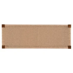 Benches & Ottomans-Kirkland's Home Rubberwood Handwoven Rope Bench Tan